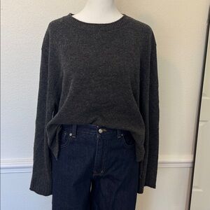 Jenni Kayne Charcoal Crew Neck Sweater